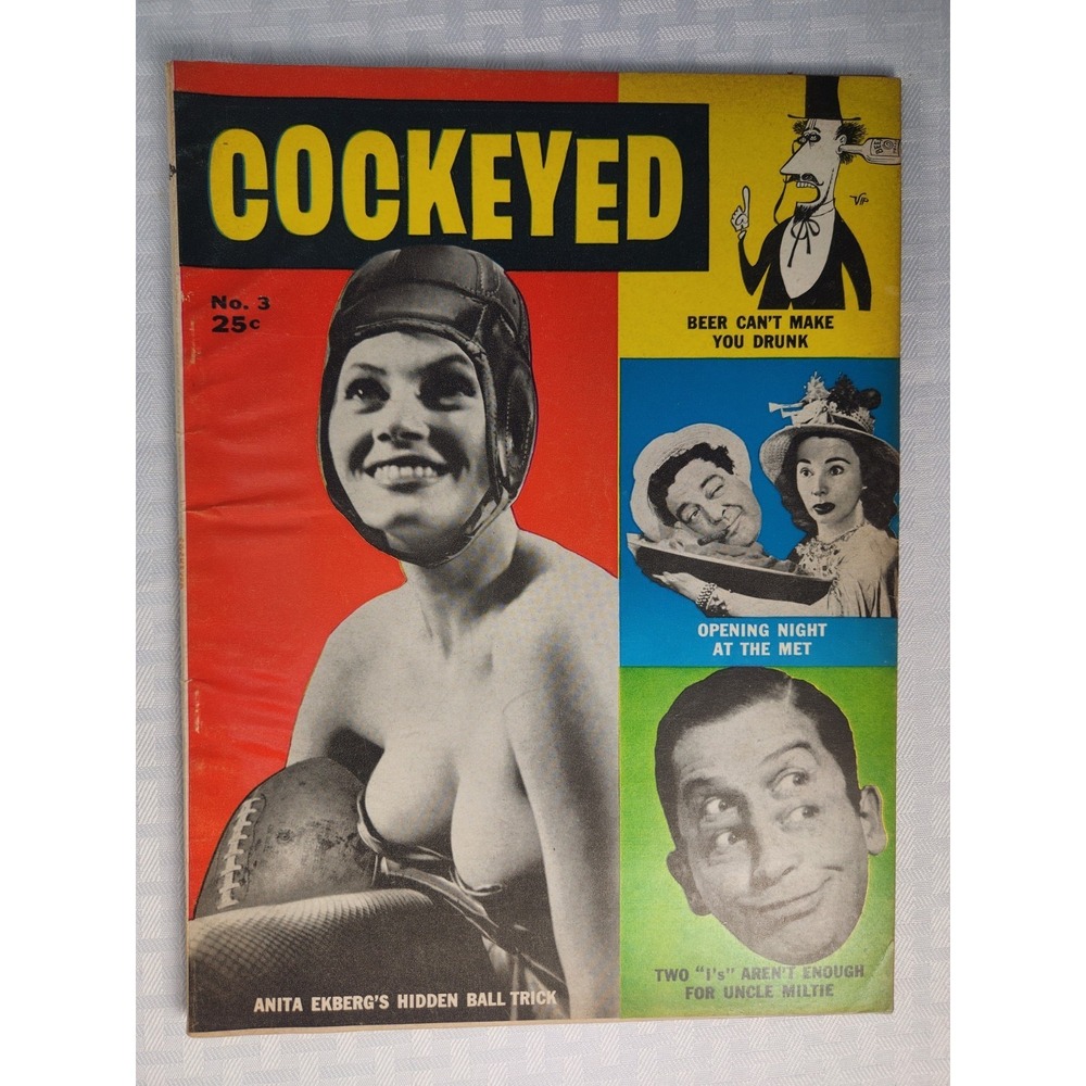Cockeyed Magazine Vol 1 #3 1954 Anita Ekberg‎ Cover (MAD) Satire RARE!!